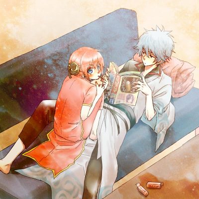 cặp đôi Anime manga sakata gintoki và kagura