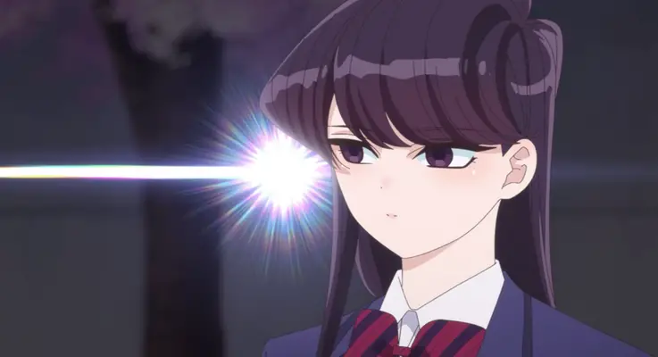 Anime Mỹ nữ im thin thít Komi sử dụng tỷ lệ khung hình trong tập 2 như thế nào