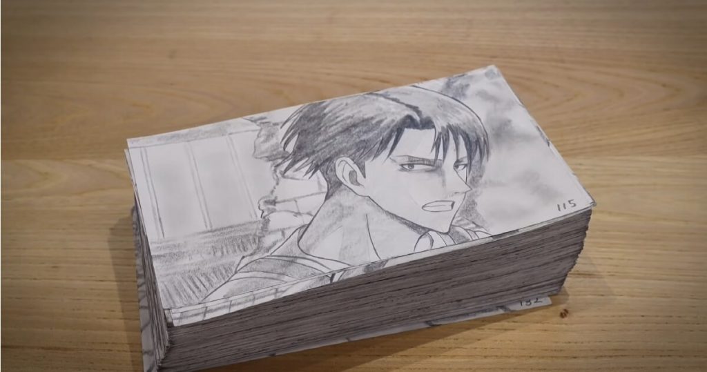 Fan “Bái Phục” Với Attack on Titan Flipbook Tốn 400 Giờ Để Hoàn Thiện