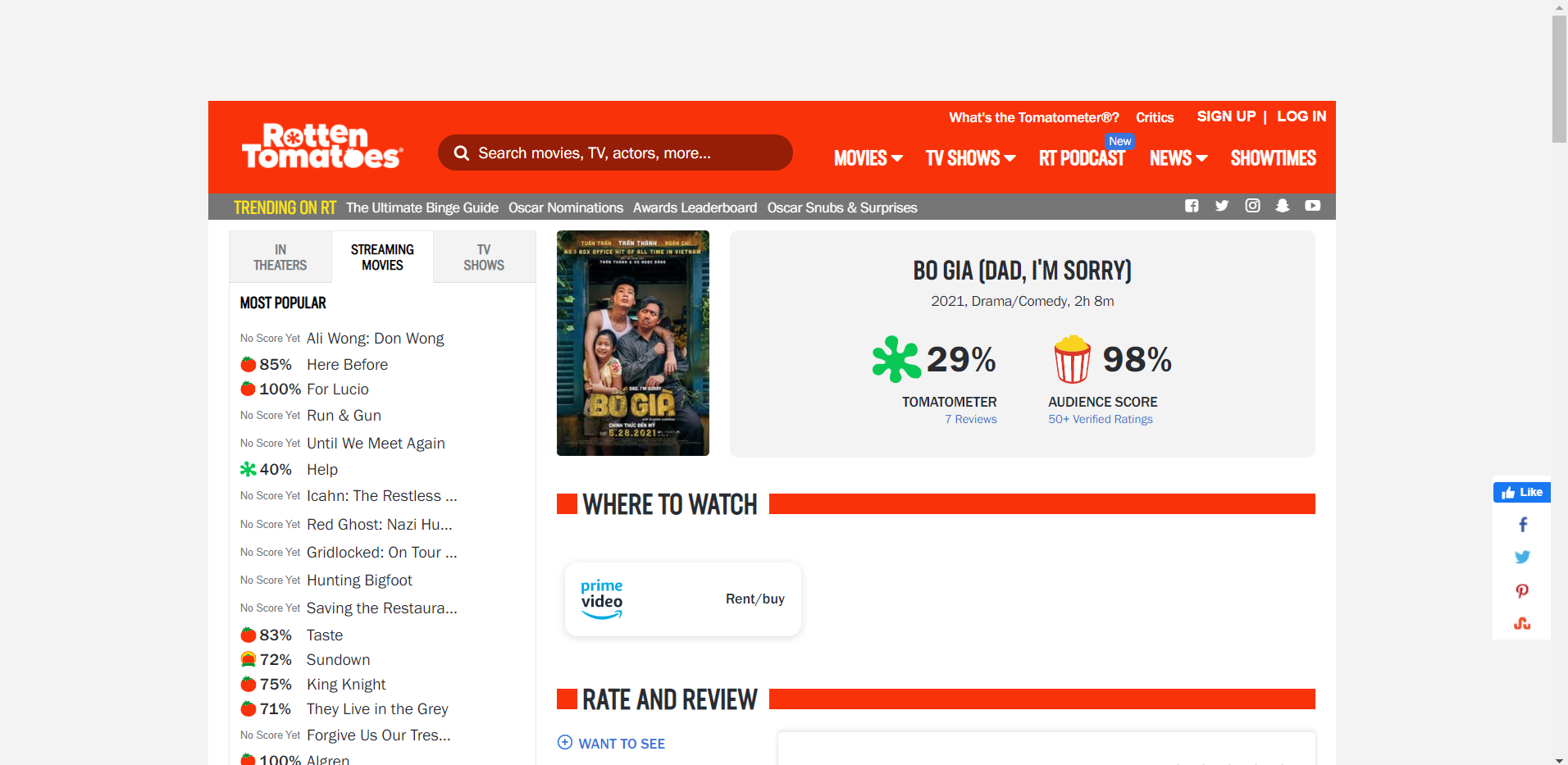 Bố Già nhận về điểm số'chạm đáy' trên Rotten Tomatoes, các fan tranh cãi giữ dội