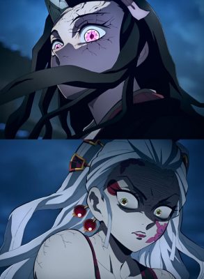 Sau nhiều làn sóng công kích, poster của Nezuko và Daki trong Kimetsu no Yaiba: Yuukaku-hen bị kiểm duyệt tại Nhật - Ảnh 1.