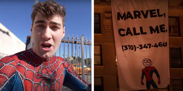 YouTuber diện bộ đồ Spider-Man rồi leo lên tòa nhà cao chót vót để xin Marvel cho đi đóng phim bom tấn - Ảnh 2.