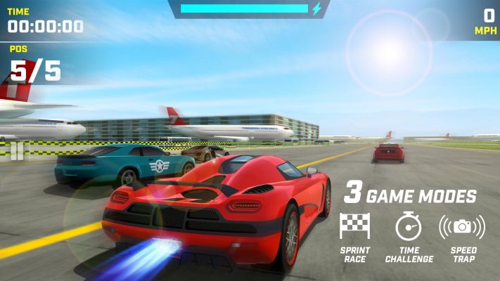 Tận hưởng ba chế độ chơi khác nhau dành cho game thủ của Race Max Pro