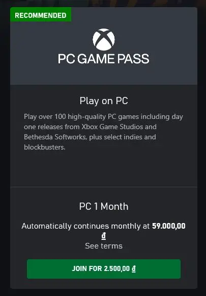 Cộng đồng game thủ Việt vui mừng vì PC Game Pass đã xuất hiện