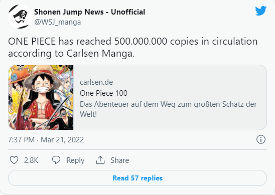 One Piece cán mộc 500 triệu bản in, fan mạnh dạn đoán tương lai bộ truyện sẽ phá kỷ lục của Superman - Ảnh 1.
