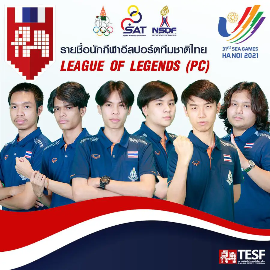 Đội tuyển LMHT quốc gia Thái Lan tại SEA Games 31: Chỉ có duy nhất 1 tuyển thủ chuyên nghiệp đã giải nghệ 2 năm