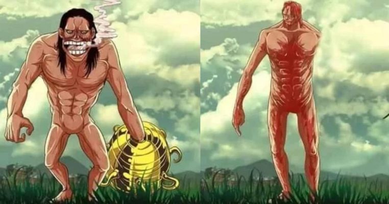 Hài hước với bộ ảnh các nhân vật One Piece lạc sang Attack On Titan