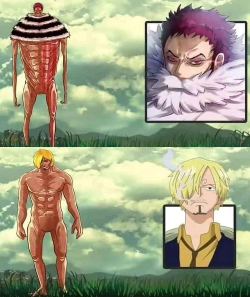 Nhân vật One Piece hóa Titan 1