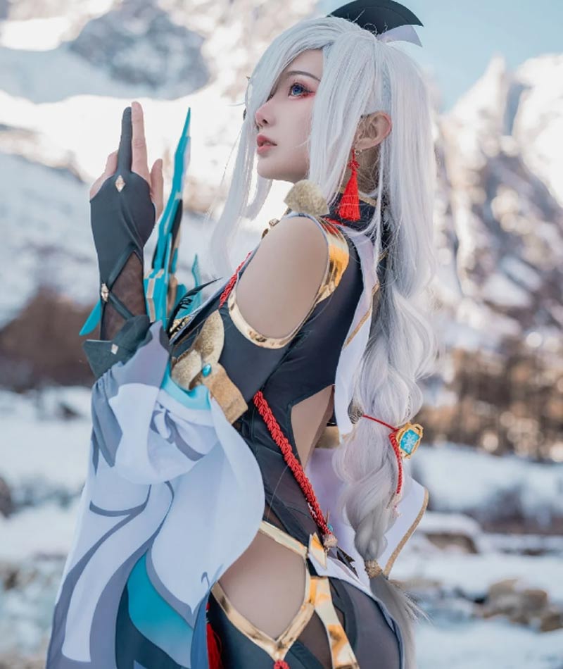 Gái xinh cosplay Shenhe 2