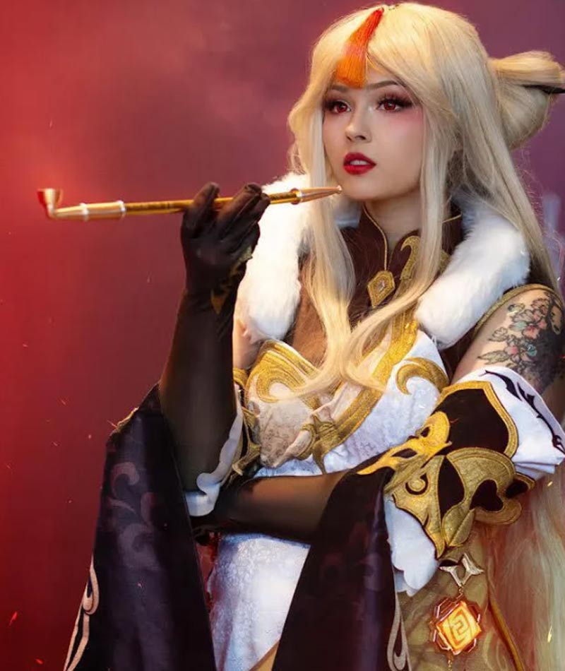 Top ảnh cosplay Ningguang trong Genshin Impact xinh xuất sắc 5