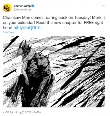 Shonen Jump hé lộ hình ảnh đầu tiên về Chainsaw Man ss2