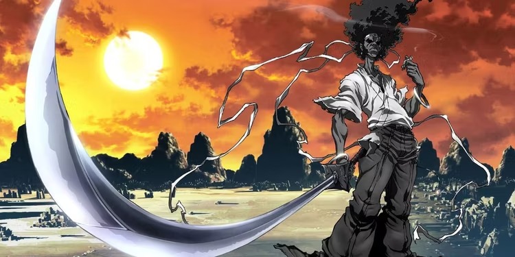 Nhân vật manga Afro muốn trả thù cho cha mình (Afro Samurai)