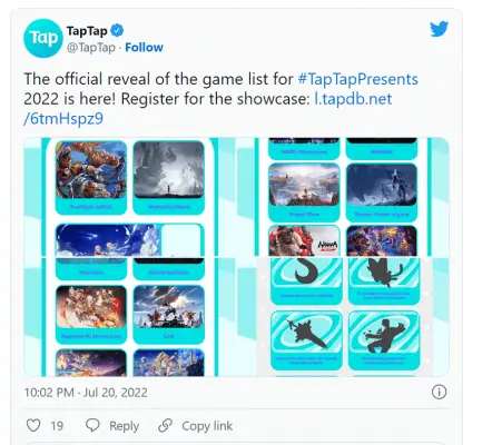 TapTap Presents giới thiệu nhiều game đáng chú ý.
