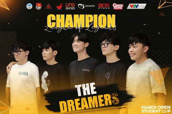 Nhà vô địch The Dreamers của giải đấu cộng đồng Hanoi Open Student Cup.