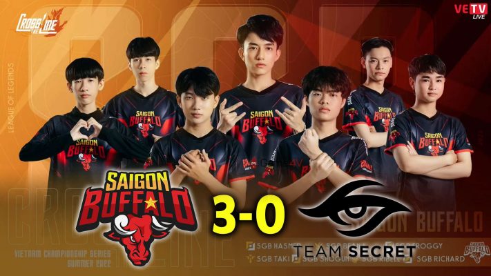 Saigon Buffalo giành chiến thắng áp đảo trước Team Secret.