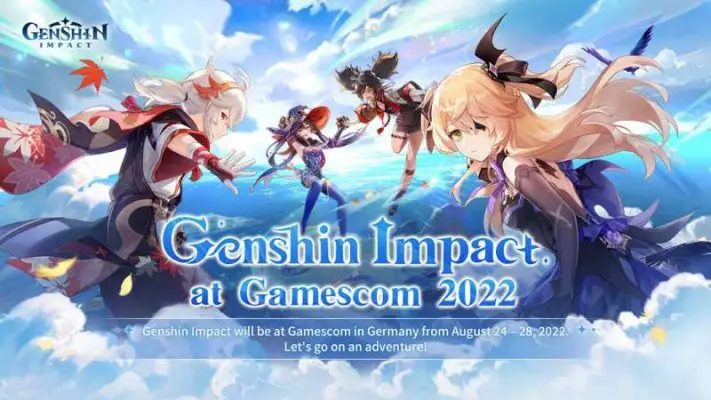 Genshin Impact được giới thiệu và có gian hàng riêng ở Gamescom 2022.