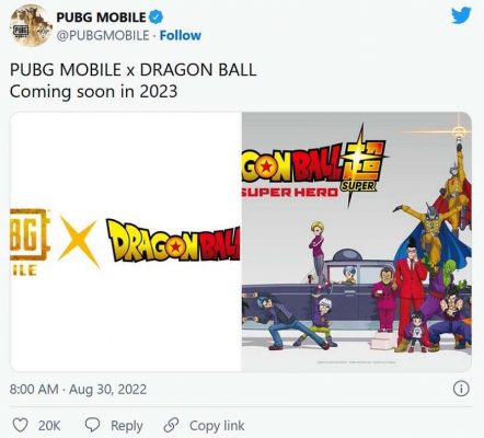 PUBG Mobile hợp tác Dragon Ball.