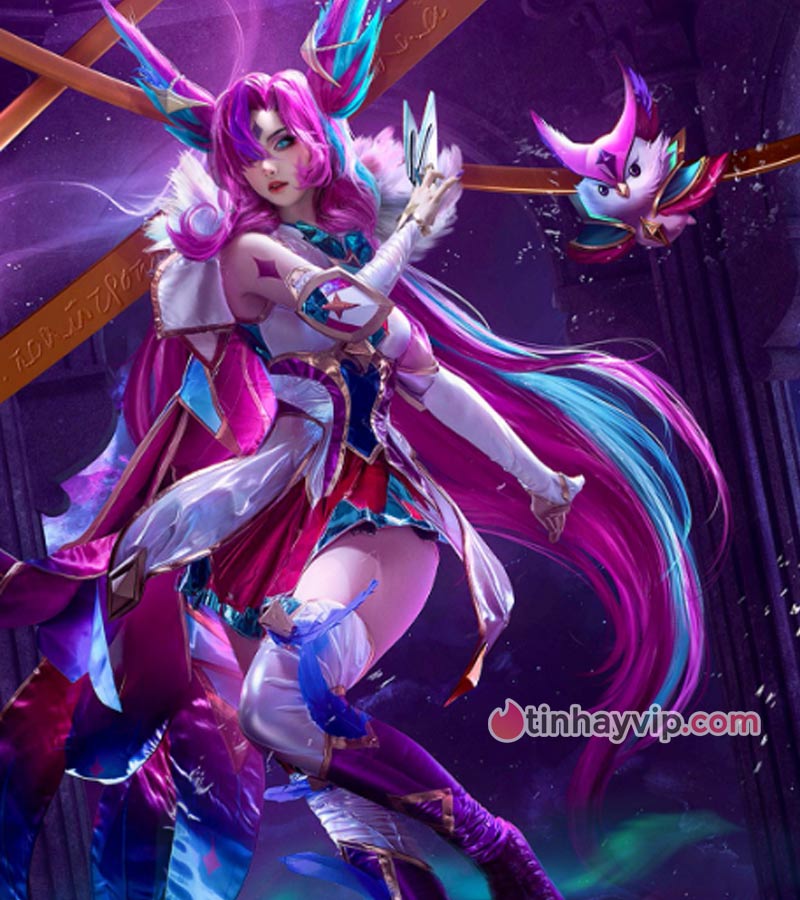 Tiểu Nhu cosplay Xayah vệ binh tinh tú 4