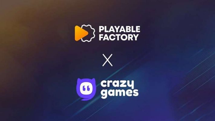 Playable Factory đã công bố hợp tác với CrazyGames.
