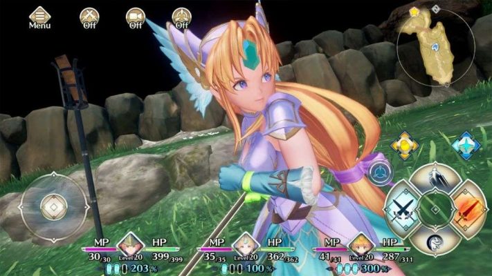 Trials of Mana Mobile được thiết kế trên nền đồ họa 3D tạo nên một thế giới kỳ thú