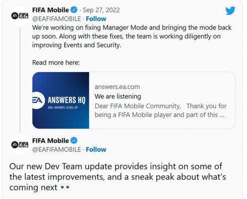 FIFA Mobile có kế hoạch đổi mới.