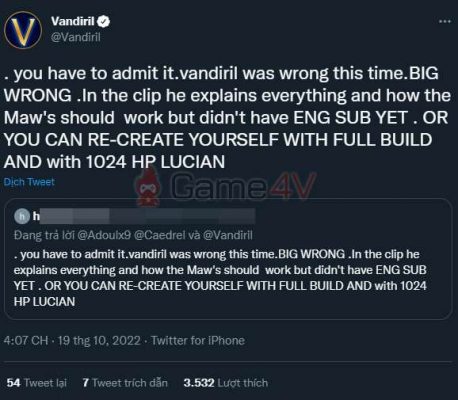 Vandiril đã chia sẻ lại bình luận của H.N và... "copy" lại chính bình luận đó.