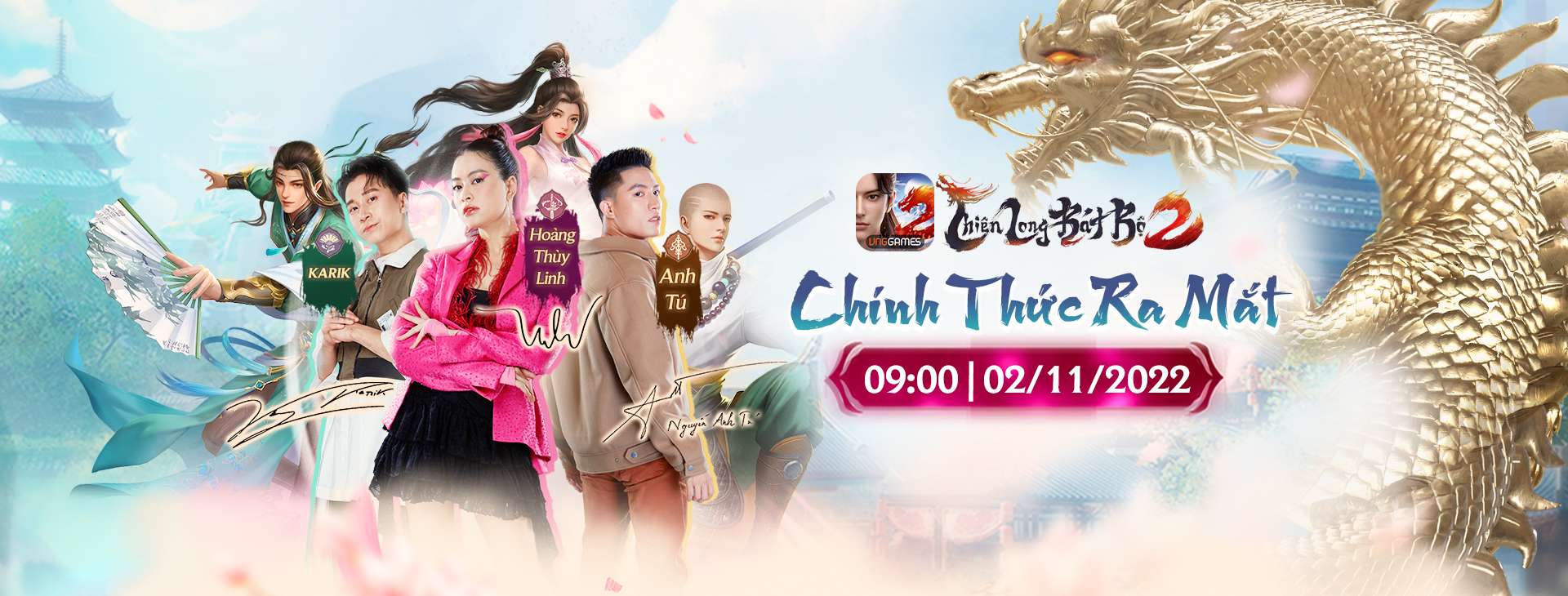 Thiên Long Bát Bộ 2 VNG chính thức ra mắt vào ngày 02/11 với nhiều sự kiện hấp dẫn
