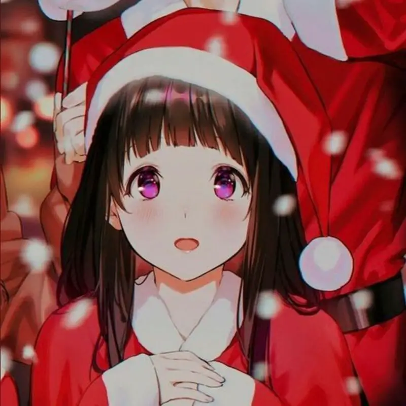 Top ảnh anime Giáng Sinh cute 11