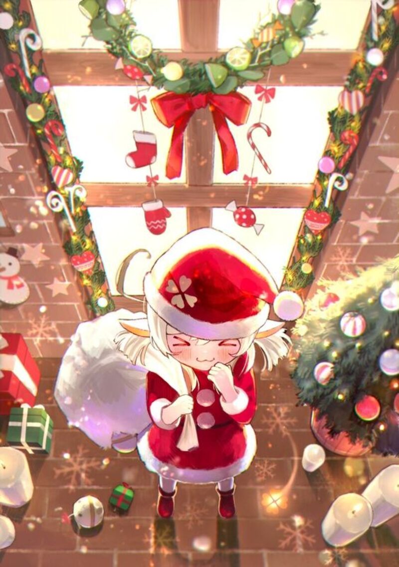 Top ảnh anime Giáng Sinh cute 6