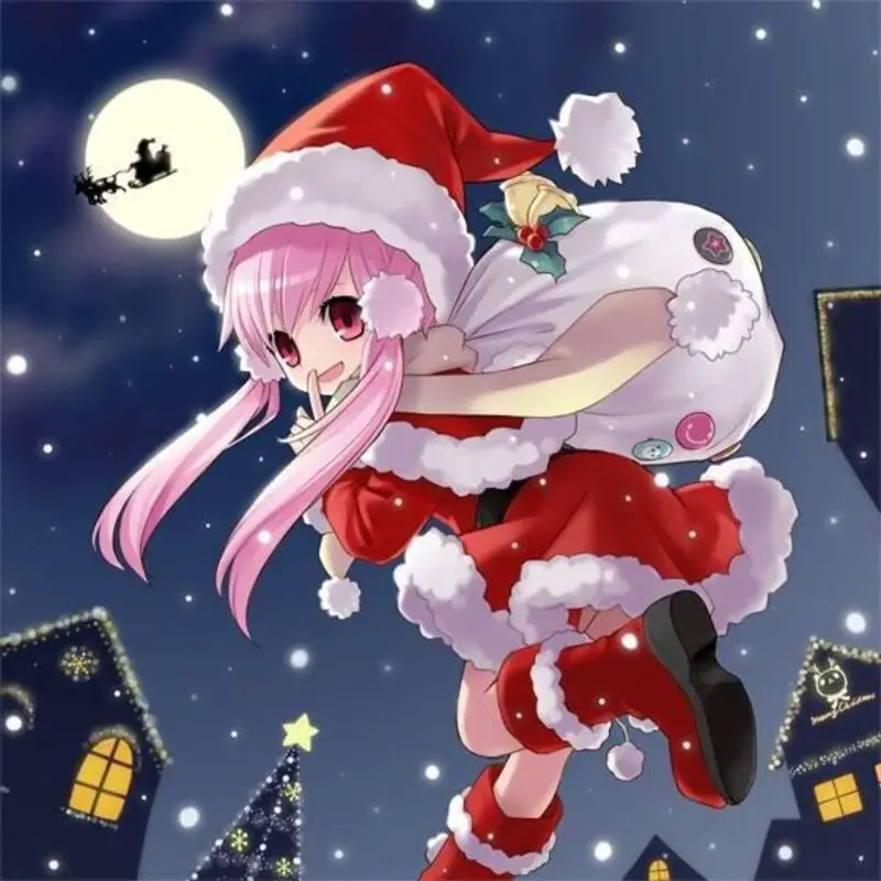 Top ảnh anime Giáng Sinh cute 8