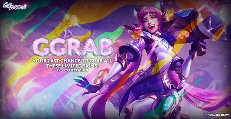 Sự kiện “GGrab - Cơ hội cuối cùng của bạn để sở hữu trang phục giới hạn” từ 27-29/12.