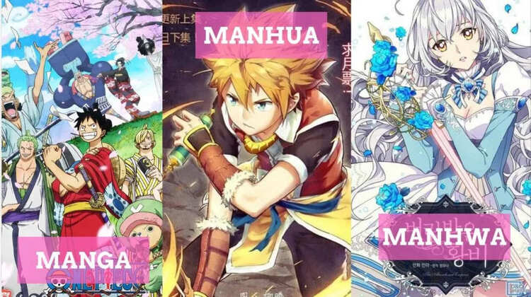 Lịch sử của Manga so với Manhwa so với Manhua