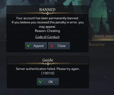 Game thủ bị cấm khi quay trở lại trò chơi sau một thời gian không chơi.