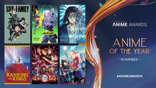 Tổng hợp tất cả các hạng mục được công bố trong sự kiện Anime Awards