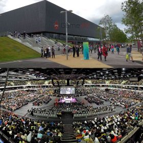 Hình ảnh ngoài và trong Copper Box Arena - nhà thi đấu với sức chứa lên đến 7.481 khán giả.