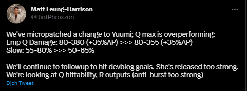 LMHT: Riot nhanh chóng tung bản hotfix để giảm sức mạnh Yuumi rework