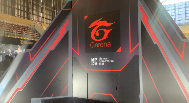 Quầy Garena với thiết kế độc đáo tại Vietnam Gameverse 2023