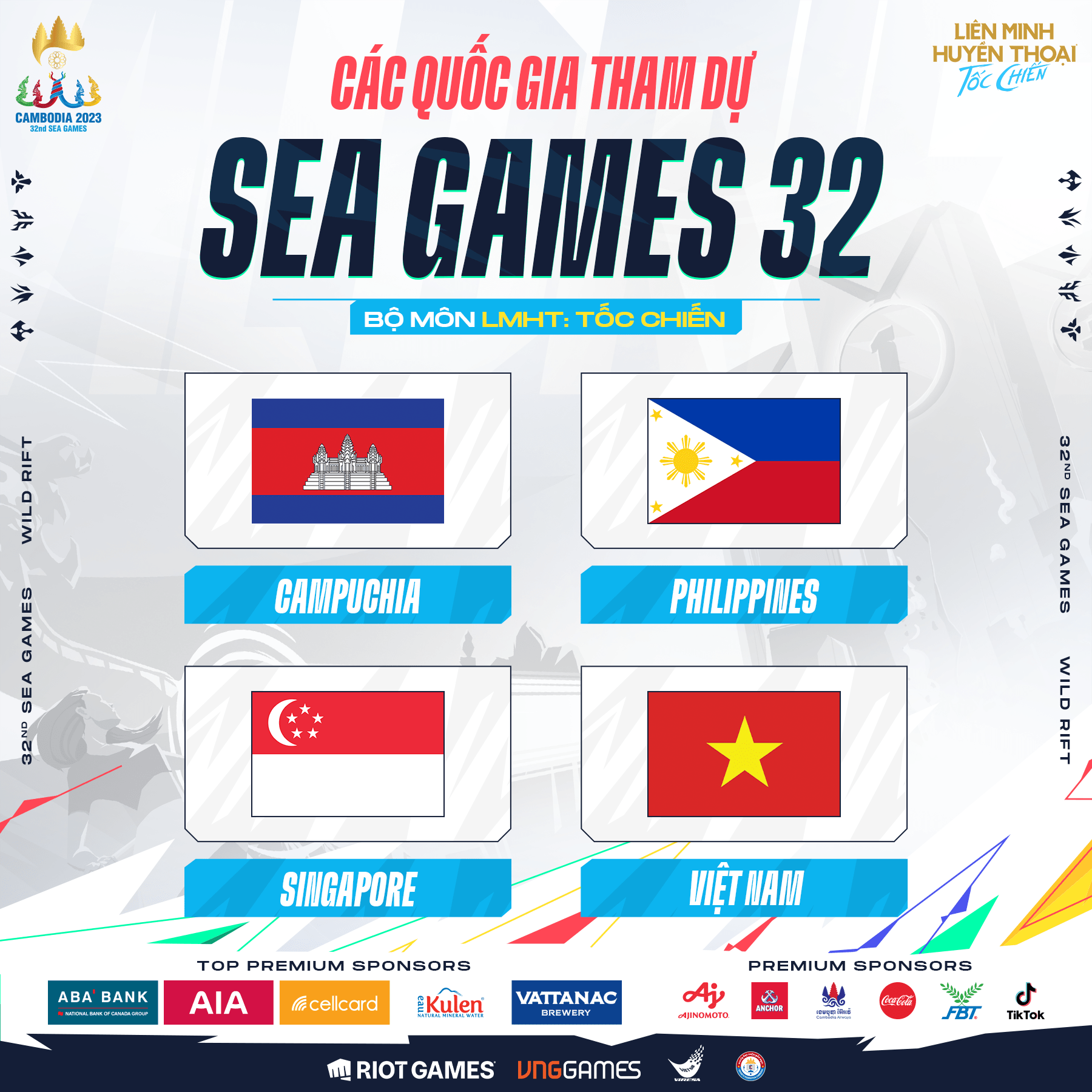 Bộ môn Tốc Chiến tại SEA Games 32 trở thành ‘game 4 nước’, Việt Nam tràn trề cơ hội bảo vệ ngôi vương?