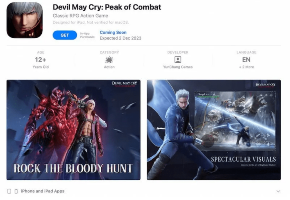 Devil May Cry Peak of Combat hé lộ ngày phát hành.
