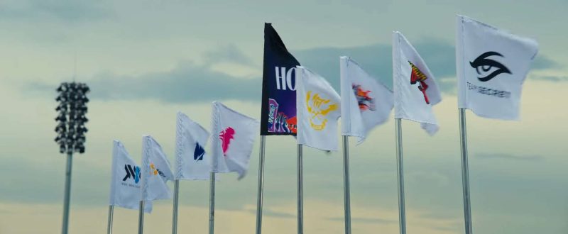 Lá cờ của 8 đội tuyển tại VCS 2023 Hoàng Hôn.