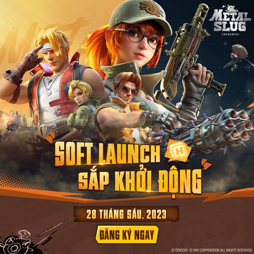 Metal Slug Awakening công bố thời gian thử nghiệm, game thủ Việt có thể chơi game từ 28/06