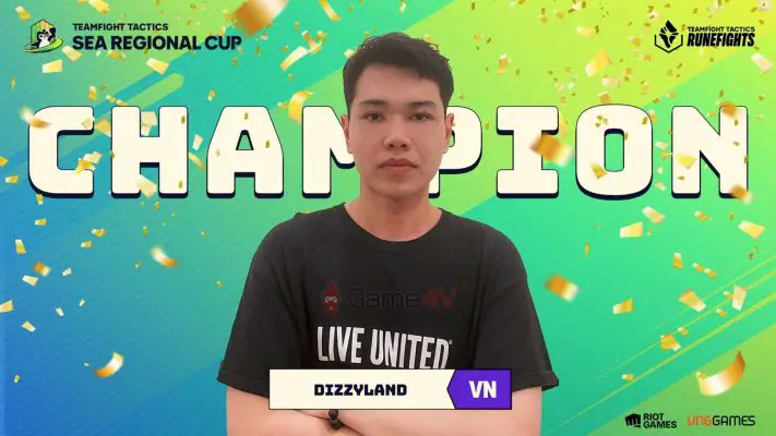 DizzyLand - tuyển thủ Việt Nam lên ngôi vô địch Đấu Trường Chân Lý Vòng Khu Vực SEA.