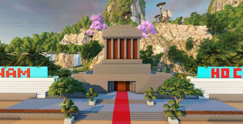 Gia viên được game thủ An Nhi thiết kế với hình ảnh Lăng Chủ tịch Hồ Chí Minh trong game Nghịch Thuỷ Hàn Mobile.