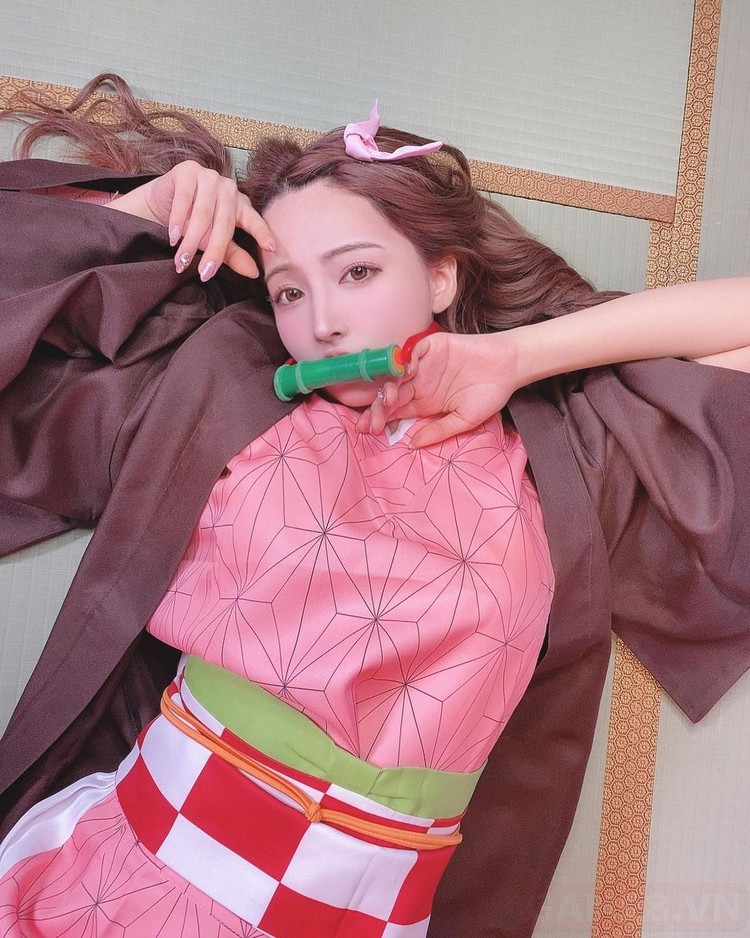 Ngất ngây với bộ ảnh cosplay "em gái quốc dân" Nezuko được thực hiện bởi ngôi sao Nhật Bản