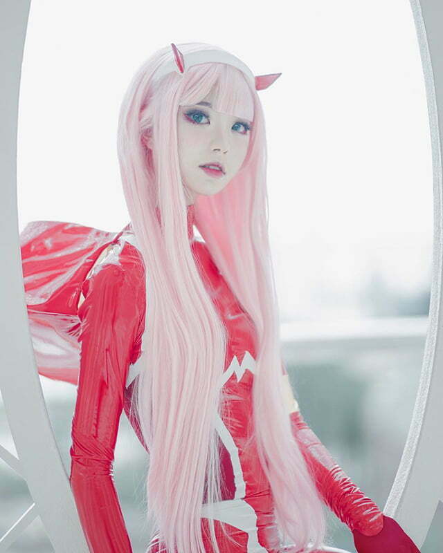 Cosplay Zero Two trong Darling in the Franxx siêu dễ thương