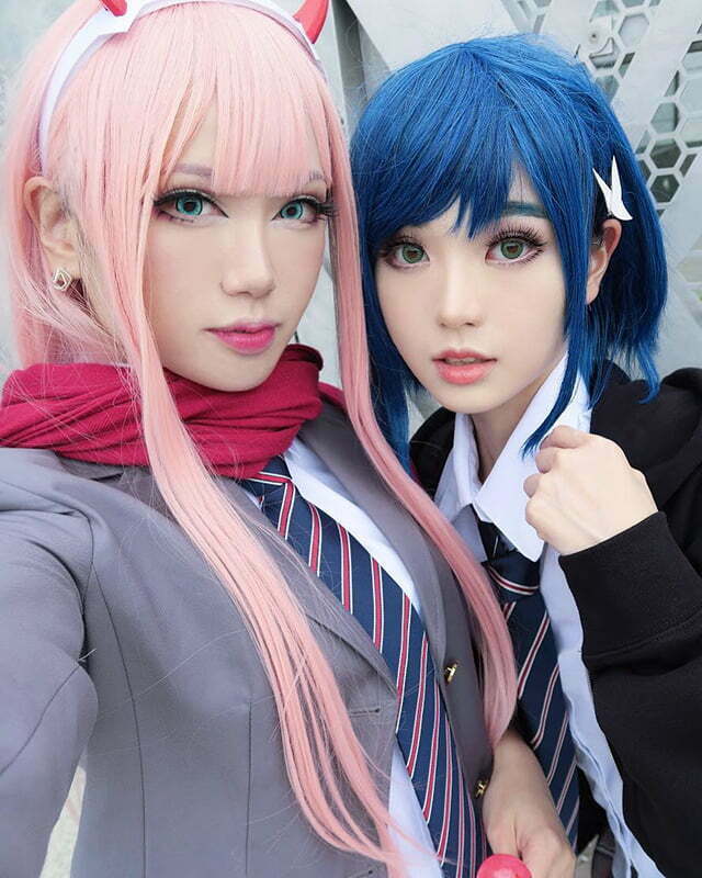 Cosplay Zero Two trong Darling in the Franxx siêu dễ thương