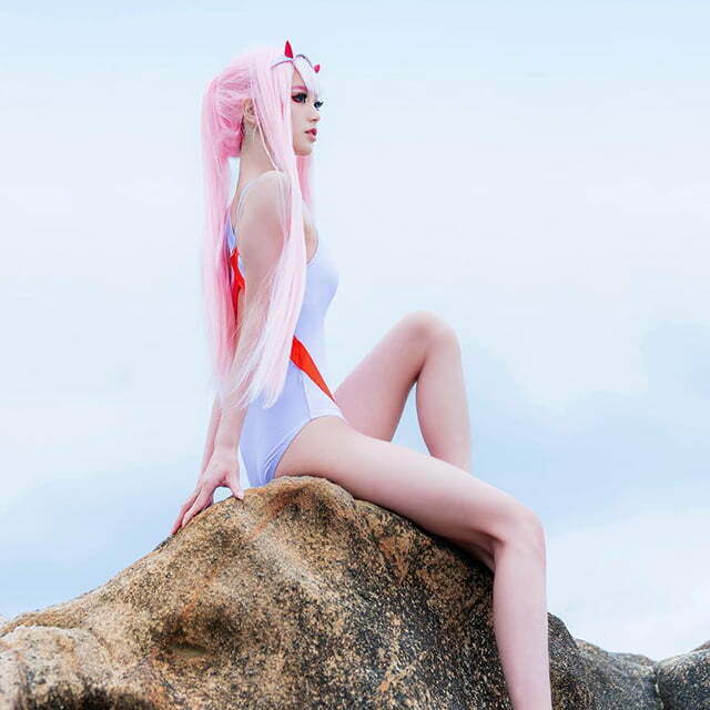 Cosplay Zero Two trong Darling in the Franxx siêu dễ thương