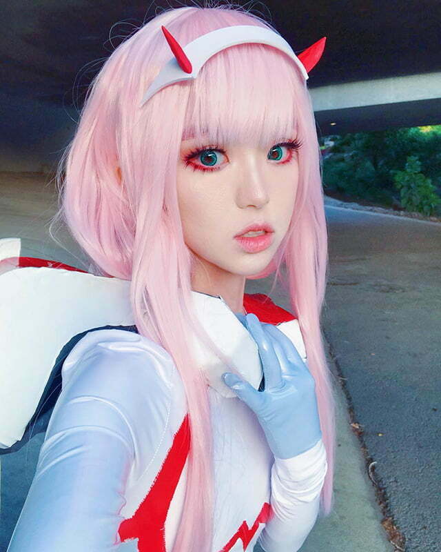 Cosplay Zero Two trong Darling in the Franxx siêu dễ thương