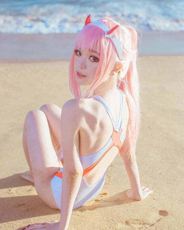 Cosplay Zero Two trong Darling in the Franxx siêu dễ thương