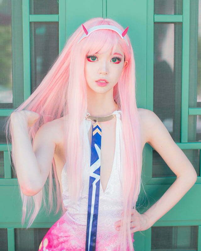 Cosplay Zero Two trong Darling in the Franxx siêu dễ thương